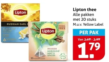 Aanbieding: Lipton Thee
