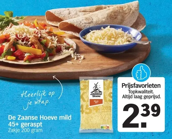 Aanbieding: De Zaanse Hoeve mild 45+ geraspt