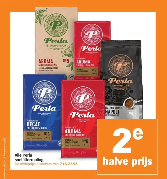 Aanbieding: Alle Perla snelfiltermaling
