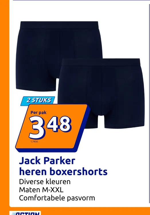 Aanbieding: Jack Parker heren boxershorts