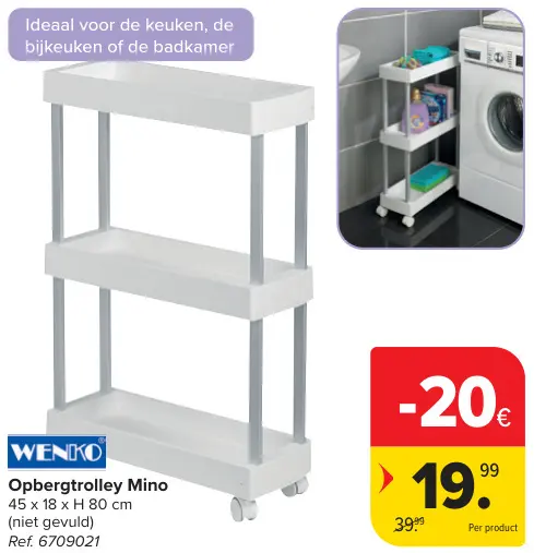 Promotie: Opbergtrolley Mino