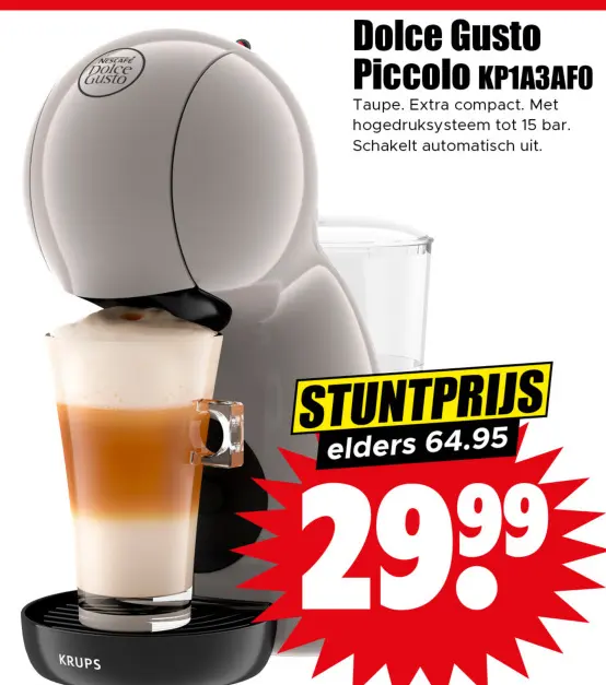 Aanbieding: Dolce Gusto Piccolo KP1A3AFO