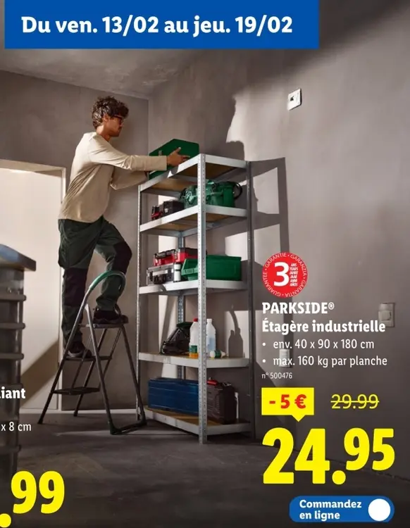 Offre: Étagère industrielle