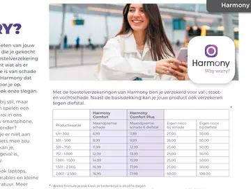 Aanbieding: Toestelverzekeringen van Harmony