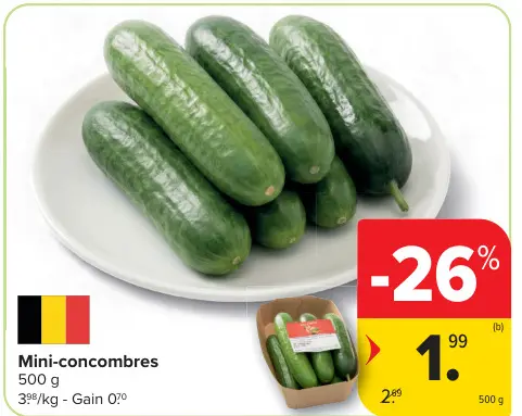 Offre: Mini-concombres