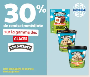 Offre: Glaces Ben & Jerry's