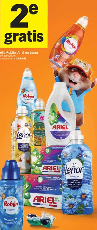 Aanbieding: Alle Robijn, Ariel en Lenor