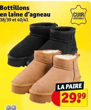 Offre: Bottillons en laine d'agneau