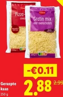 Aanbieding: Geraspte kaas