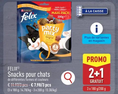 Offre: Snacks pour chats