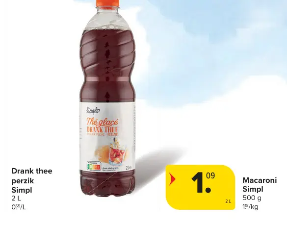 Promotie: Drank thee perzik
