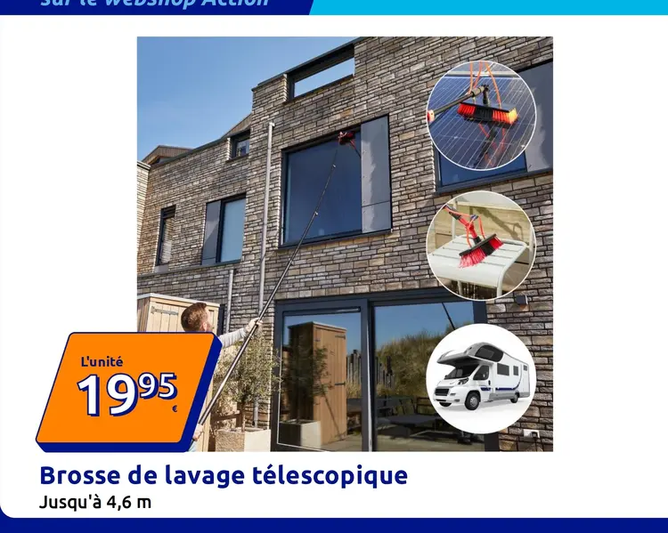 Offre: Brosse de lavage télescopique