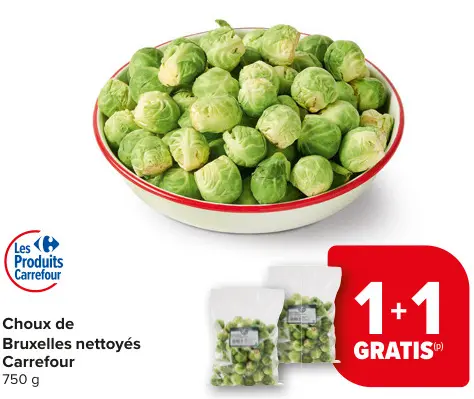 Offre: Choux de Bruxelles nettoyés
