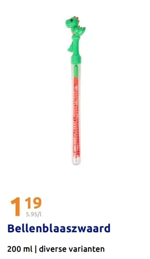 Promotie: Bellenblaaszwaard