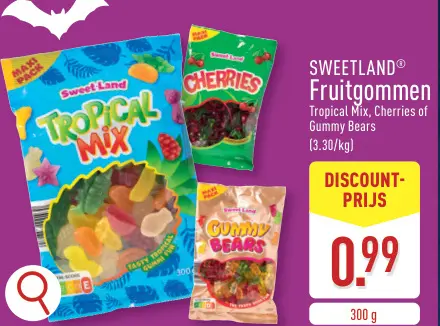 Promotie: SWEETLAND® Fruitgommen