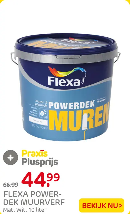 Aanbieding: Flexa powerdek muurverf