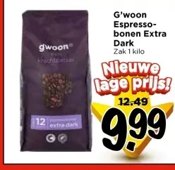 Aanbieding: G'woon Espresso-bonen Extra Dark