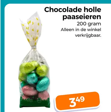 Aanbieding: Chocolade holle paaseieren
