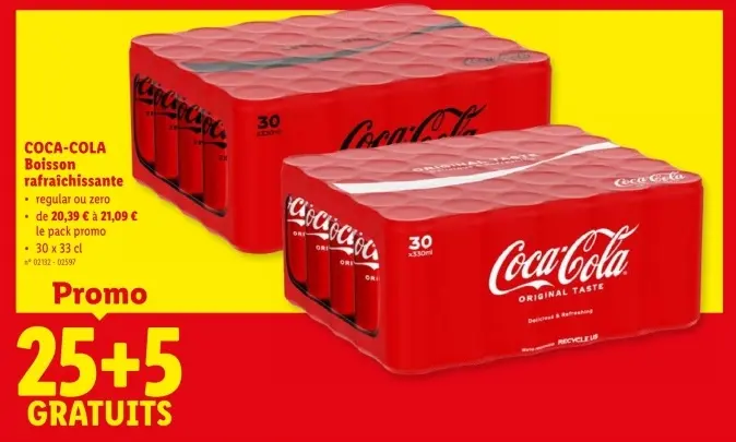 Offre: Boisson rafraîchissante