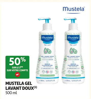 Offre: Mustela gel lavant doux