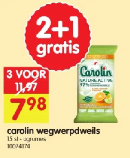 Promotie: wegwerpdweils