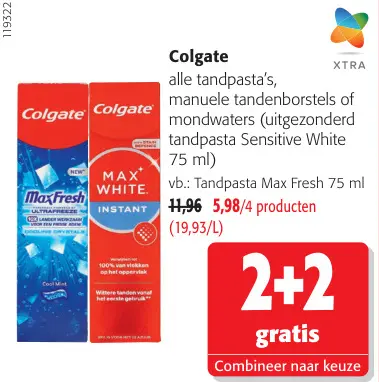 Promotie: Tandpasta's, manuele tandenborstels of mondwaters