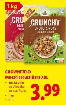 Offre: Muesli croustillant XXL