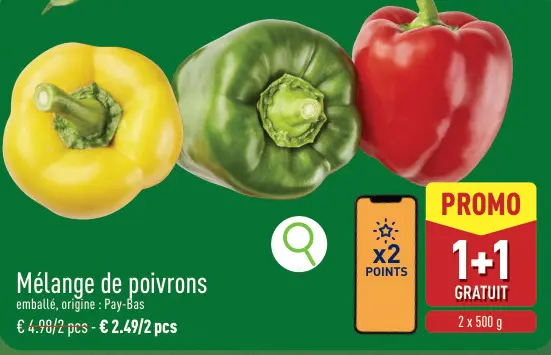 Offre: Mélange de poivrons