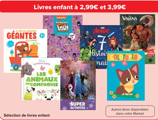 Offre: Livres enfant