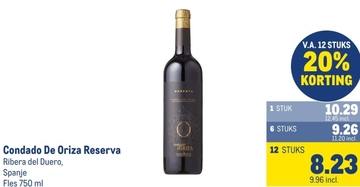 Aanbieding: Condado De Oriza Reserva