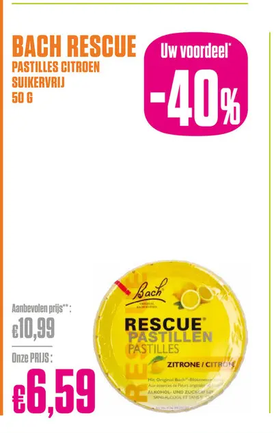 Promotie: Rescue pastilles citroen