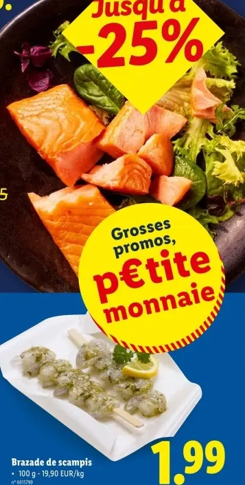 Offre: Brazade de scampis