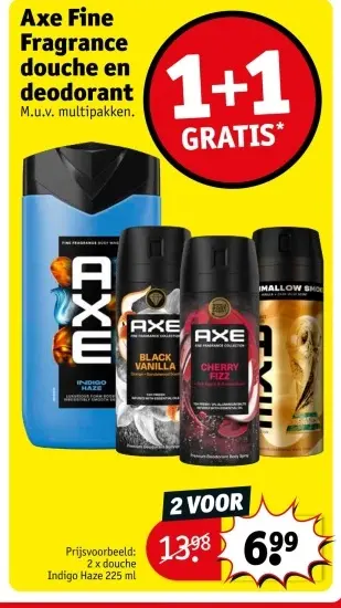 Promotie: Axe Fine Fragrance douche en deodorant
