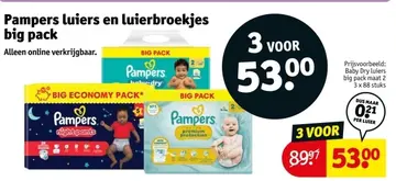 Aanbieding: Pampers luiers en luierbroekjes big pack