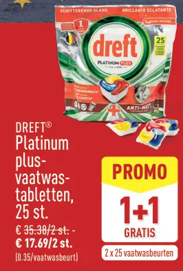 Aanbieding: Platinum plus-vaatwastabletten