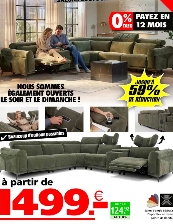 Offre: Salon d'angle LEGACY