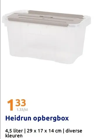 Promotie: opbergbox