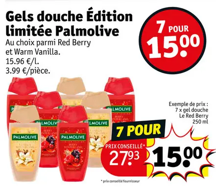 Offre: Gels douche Édition limitée