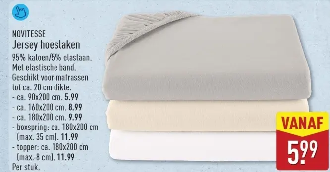 Aanbieding: Jersey hoeslaken