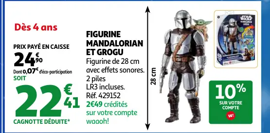 Offre: Figurine Mandalorian et Grogu