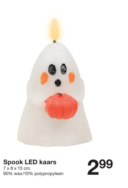 Promotie: Spook LED kaars