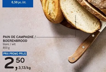 Offre: Pain de campagne / Boerenbrood