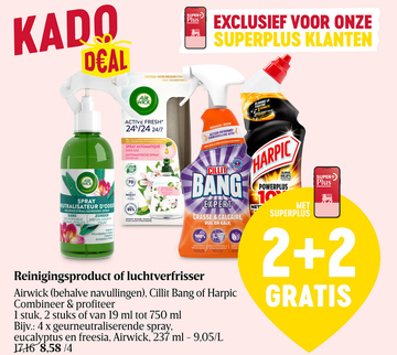 Aanbieding: Reinigingsproduct of luchtverfrisser