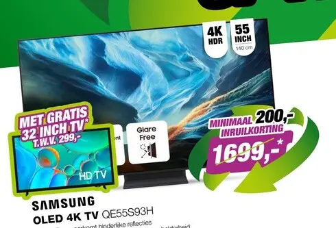 Aanbieding: Samsung QE55S93HAEXXN 55” OLED 4K S93H (2026)