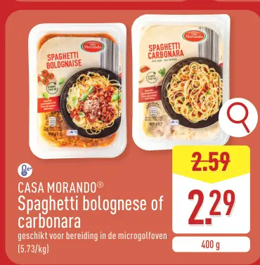 Promotie: Spaghetti bolognese of carbonara