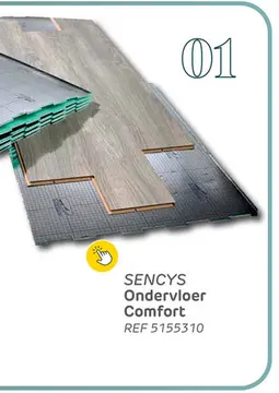 Aanbieding: Sencys - laminaat ondervloer comfort - 9db - 5m²