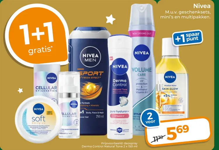 Aanbieding: Derma Control Natural Tone deospray