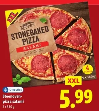 Aanbieding: Steenoven-pizza salami
