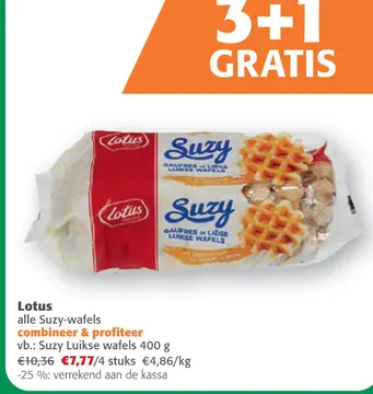 Aanbieding: Lotus Suzy-wafels