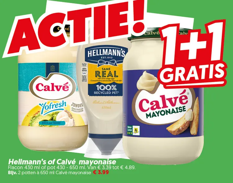 Hellmann's of Calvé mayonaise